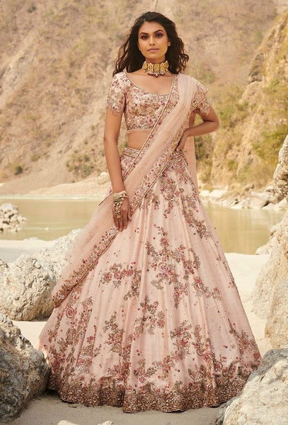 Top 100+ Pink Lehenga Designs: Feminine and Romantic Ensemble