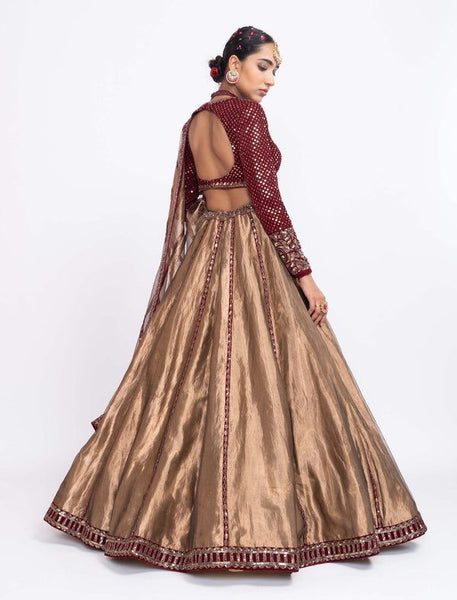 Top 100+ Maroon Lehenga Designs: Rich and Bold Statement Piece