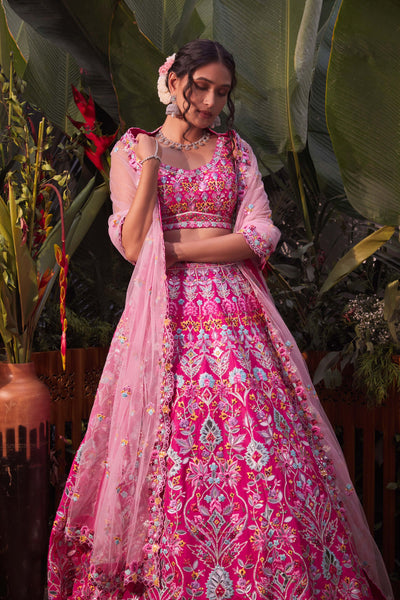 Top 100+ Pink Lehenga Designs: Feminine and Romantic Ensemble