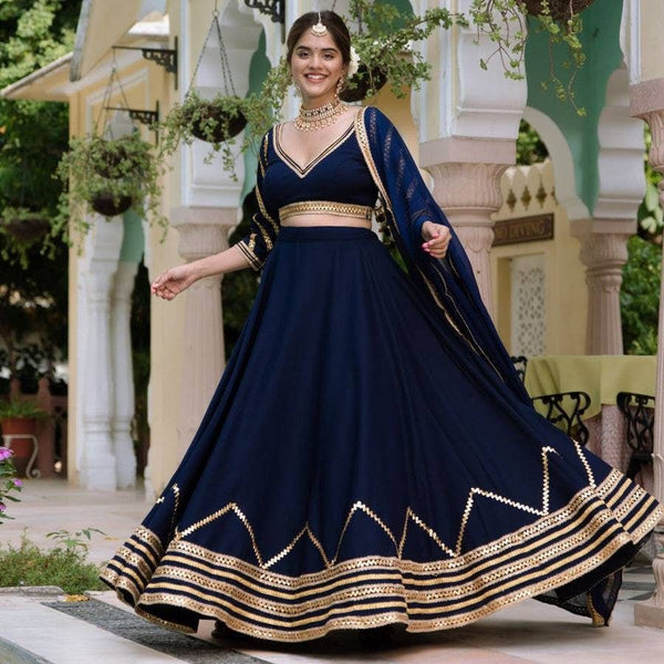 Top 100+ Navy Blue Lehenga Designs: Classic and Elegant Choice