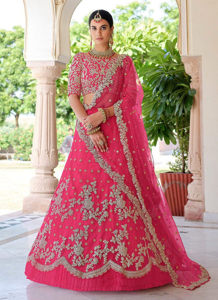 Top 100+ Pink Lehenga Designs: Feminine and Romantic Ensemble