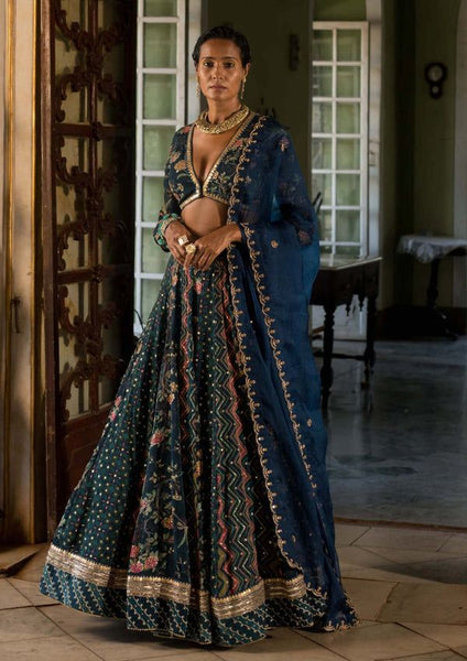 Top 100+ Navy Blue Lehenga Designs: Classic and Elegant Choice