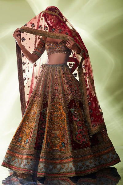 Top 100+ Maroon Lehenga Designs: Rich and Bold Statement Piece