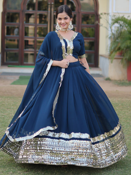 Top 100+ Navy Blue Lehenga Designs: Classic and Elegant Choice