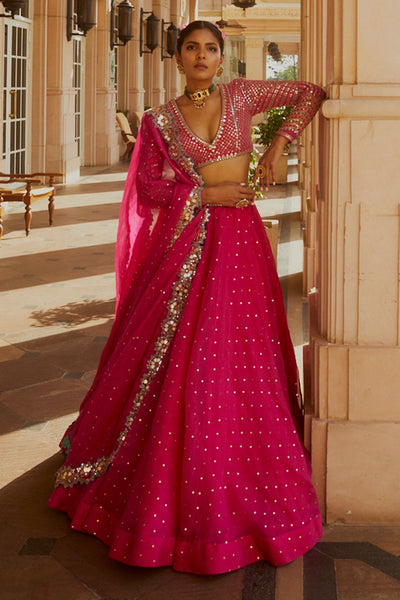 Top 100+ Pink Lehenga Designs: Feminine and Romantic Ensemble