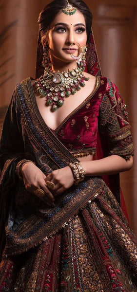 Top 100+ Maroon Lehenga Designs: Rich and Bold Statement Piece