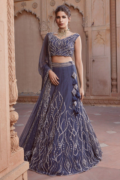 Top 100+ Navy Blue Lehenga Designs: Classic and Elegant Choice