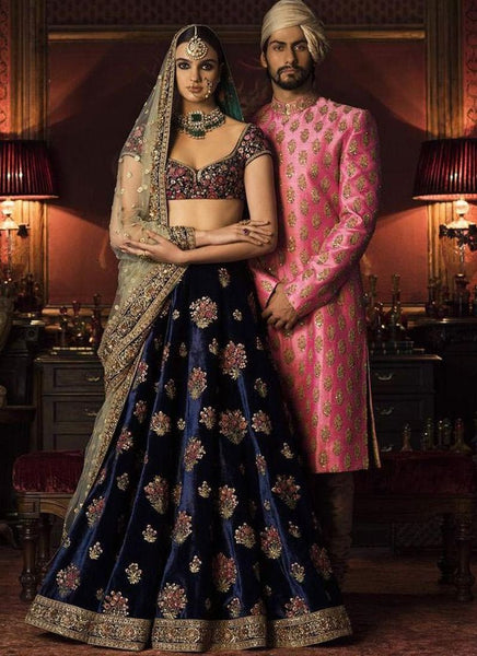 Top 100+ Navy Blue Lehenga Designs: Classic and Elegant Choice