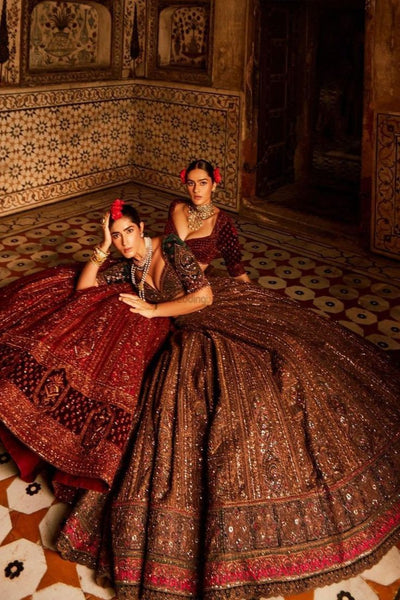 Top 100+ Maroon Lehenga Designs: Rich and Bold Statement Piece