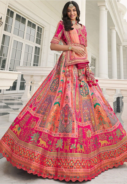 Top 100+ Pink Lehenga Designs: Feminine and Romantic Ensemble