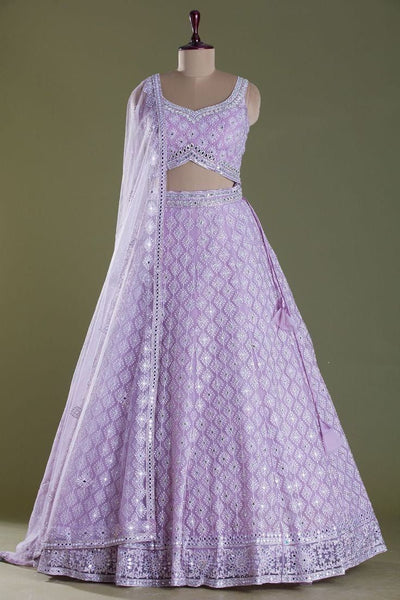 Top 100+ Lavender Grey Lehenga Designs: Soft and Elegant Ensemble for Day Weddings