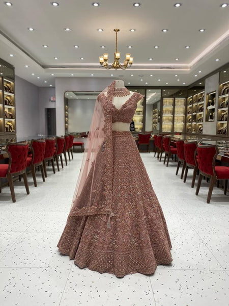 Top 100+ Dusty Rose Lehenga Designs: Soft and Romantic Choice for Bridesmaids