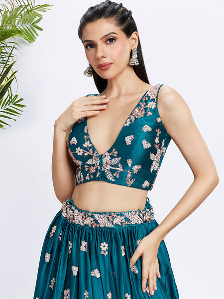 Top 100+ Teal Lehenga Designs: Unique and Sophisticated Choice for Bridesmaids