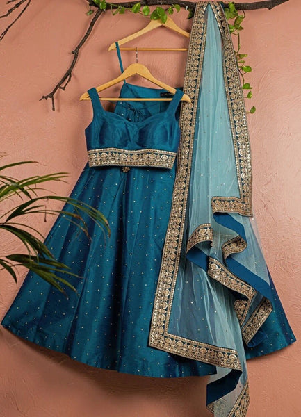 Top 100+ Dark Teal Lehenga Designs: Bold and Sophisticated Look for Mehndi