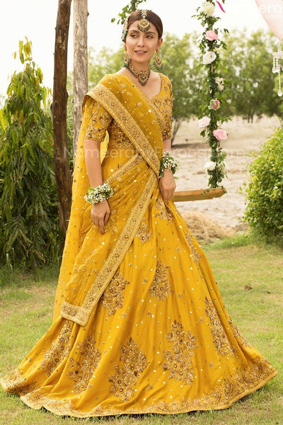 Top 100+ Mustard Yellow Lehenga Designs: Trendy and Chic for Sangeet