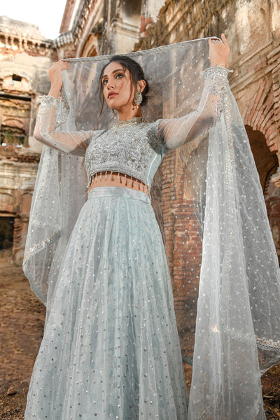 Top 100+ Slate Grey Lehenga Designs: Modern and Elegant Bridal Attire