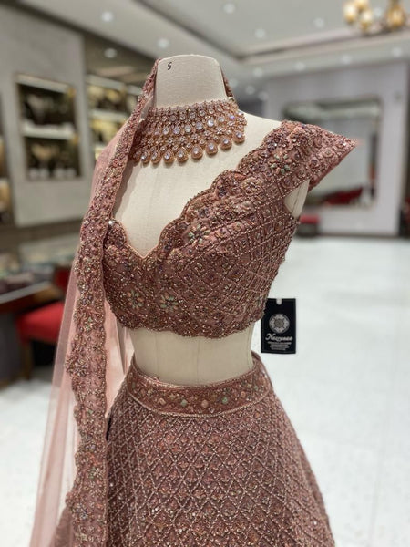 Top 100+ Dusty Rose Lehenga Designs: Soft and Romantic Choice for Bridesmaids