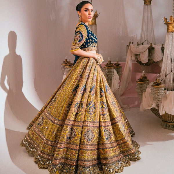 Top 100+ Mustard Yellow Lehenga Designs: Trendy and Chic for Sangeet