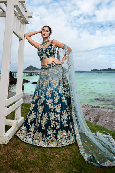 Top 100+ Teal Lehenga Designs: Unique and Sophisticated Choice for Bridesmaids