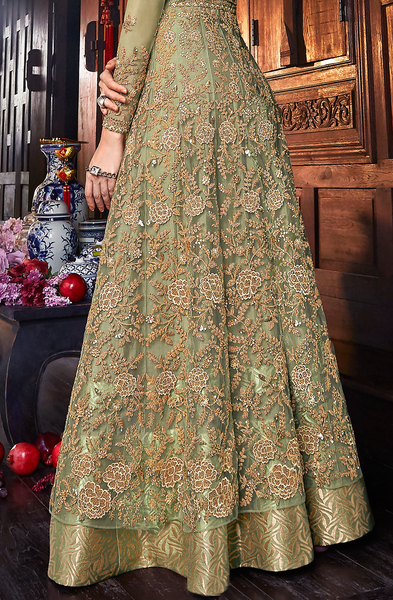 Top 100+ Olive Yellow Lehenga Designs: Unique and Refreshing Choice for Mehndi