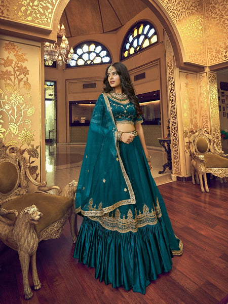 Top 100+ Teal Lehenga Designs: Unique and Sophisticated Choice for Bridesmaids