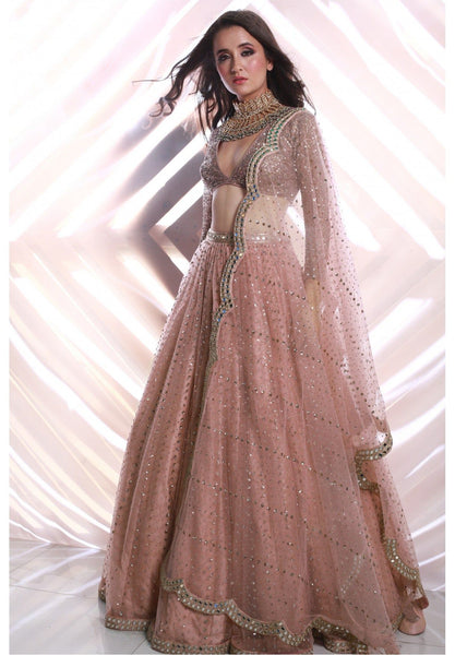 Top 100+ Dusty Rose Lehenga Designs: Soft and Romantic Choice for Bridesmaids