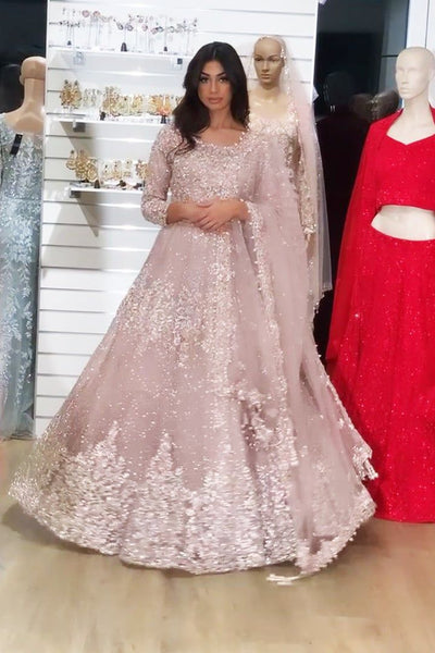 Top 100+ Dusty Rose Lehenga Designs: Soft and Romantic Choice for Bridesmaids