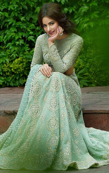 Top 100+ Mint Green Lehenga Designs: Fresh and Modern Choice for Mehndi