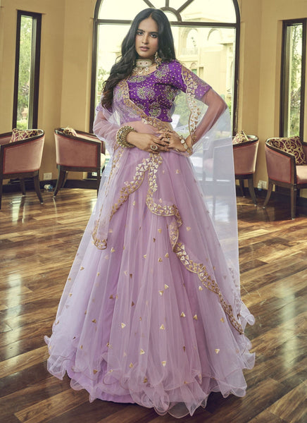 Top 100+ Lavender Grey Lehenga Designs: Soft and Elegant Ensemble for Day Weddings