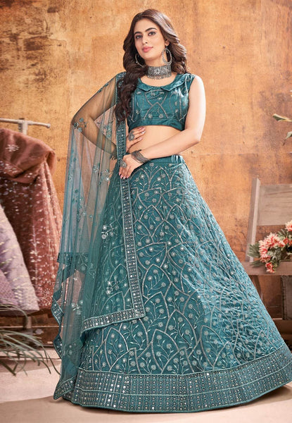 Top 100+ Teal Lehenga Designs: Unique and Sophisticated Choice for Bridesmaids