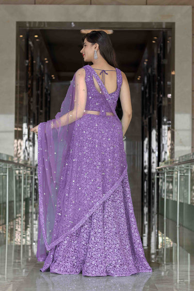 Top 100+ Lavender Grey Lehenga Designs: Soft and Elegant Ensemble for Day Weddings