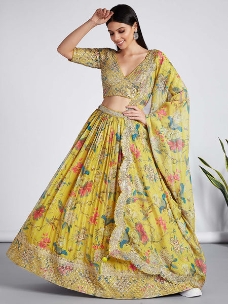 Top 100+ Mustard Yellow Lehenga Designs: Trendy and Chic for Sangeet