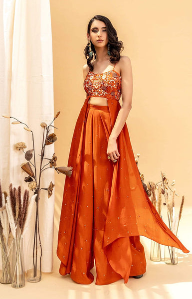 Top 100+ Rust Orange Lehenga Designs: Warm and Rich Ensemble