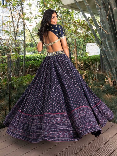 Top 100+ Midnight Blue Lehenga Designs: Deep and Mysterious Look for Evening Receptions