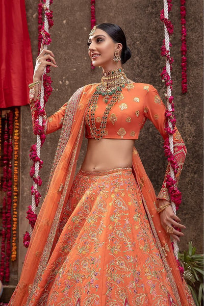 Top 100+ Rust Orange Lehenga Designs: Warm and Rich Ensemble