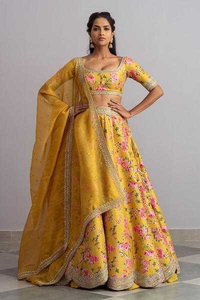 Top 100+ Mustard Yellow Lehenga Designs: Trendy and Chic for Sangeet