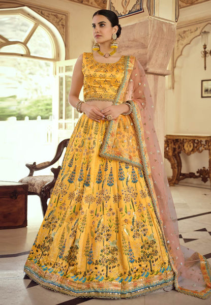 Top 100+ Mustard Yellow Lehenga Designs: Trendy and Chic for Sangeet