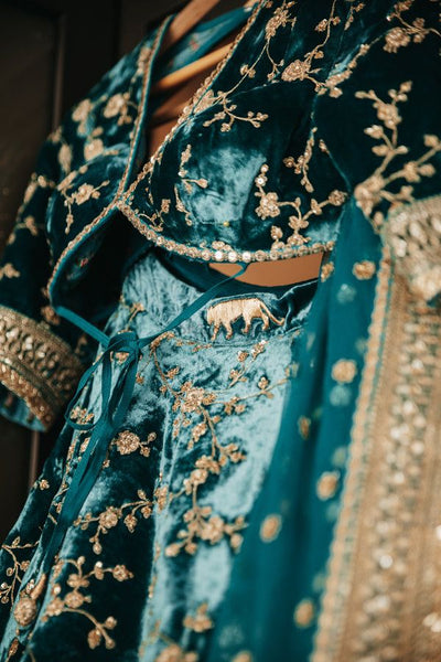 Top 100+ Turquoise Lehenga Designs: Refreshing and Exotic Look