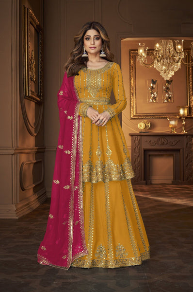 Top 100+ Mustard Yellow Lehenga Designs: Trendy and Chic for Sangeet