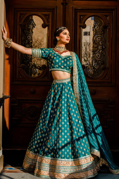 Top 100+ Teal Lehenga Designs: Unique and Sophisticated Choice for Bridesmaids