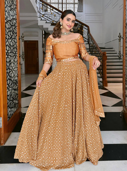 Top 100+ Mustard Yellow Lehenga Designs: Trendy and Chic for Sangeet