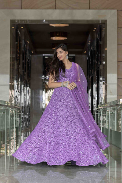 Top 100+ Lavender Grey Lehenga Designs: Soft and Elegant Ensemble for Day Weddings