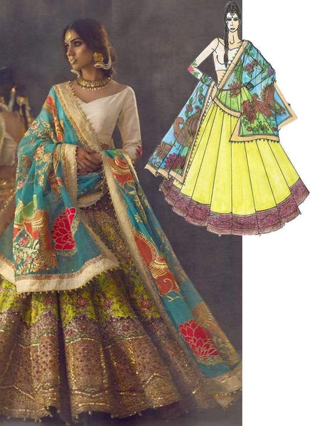 Top 100+ Olive Yellow Lehenga Designs: Unique and Refreshing Choice for Mehndi