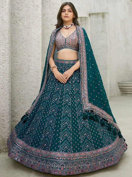 Top 100+ Teal Lehenga Designs: Unique and Sophisticated Choice for Bridesmaids