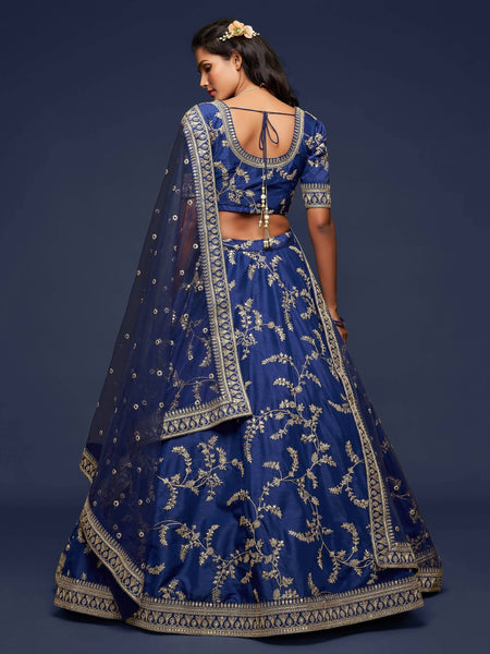 Top 100+ Midnight Blue Lehenga Designs: Deep and Mysterious Look for Evening Receptions