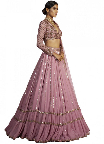 Top 100+ Dusty Rose Lehenga Designs: Soft and Romantic Choice for Bridesmaids