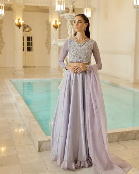 Top 100+ Lavender Grey Lehenga Designs: Soft and Elegant Ensemble for Day Weddings