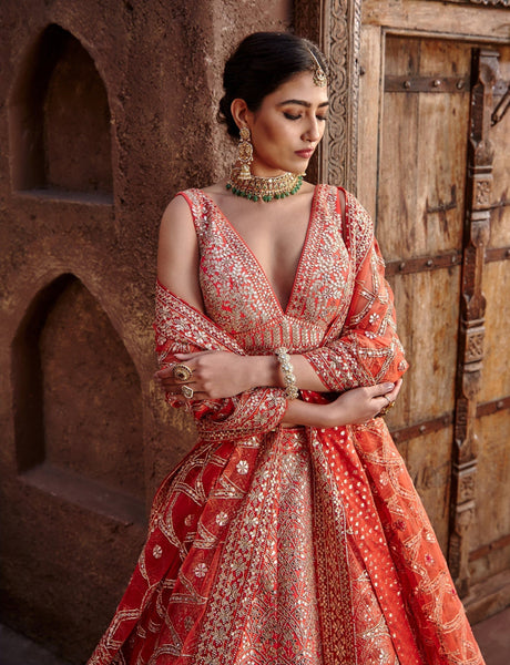 Top 100+ Rust Orange Lehenga Designs: Warm and Rich Ensemble