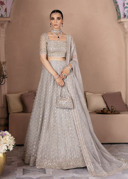 Top 100+ Slate Grey Lehenga Designs: Modern and Elegant Bridal Attire