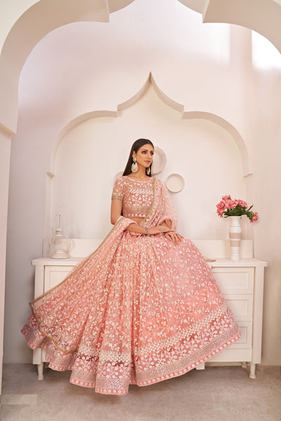 Top 100+ Dusty Rose Lehenga Designs: Soft and Romantic Choice for Bridesmaids